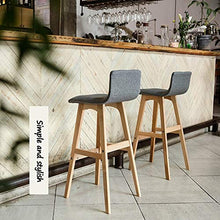 TGhosts Sgabelli Alti, faggio e Rivestimento in Cotone sfoderabile per Sedia, Imbottitura Morbida, Piano Cucina, Schienale poggiapiedi (Color : C)