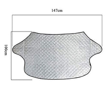 CNMF Copertura per Parabrezza， per Protezione UV Parasole per Protezione antigelo Parapolvere per Parabrezza Copertura per Gelo, 147cm x 100cm