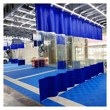 YJFENG Pannello Laterale della Tenda di Ricambio, Tende Impermeabili per Terrazze, Tela Rivestita Blu con Cuciture in PVC Trasparente da 0,5 Mm, per Tettoie, Gazebo