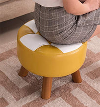 Mobili per la casa e Giardino Sgabello con Divano Rotondo 丨 Panca Imbottita per Scarpa monoposto con pomello in Ecopelle Ottomani da Cucina