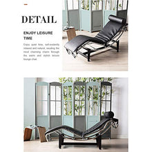 CN Cover Moderna Poltrona Reclinabile della metà del Secolo, Chaise Longue in Pelle, Angolo Reclinabile Regolabile, Forte capacità di Carico, Adatto per Il Soggiorno Dell'ufficio Giardino