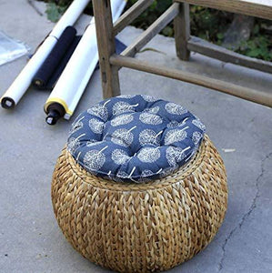 TONGS Poggiapiedi in Rattan Tavolino Sgabello Rotonda Del Piede Sgabello, Stile Rustico Paglia Divano a Panca Scarpe - Arredi Casa