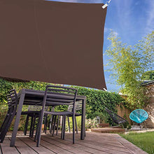 Relaxdays, Marrone Tenda a Vela Quadrata, Idrorepellente, Anti UV, con Corde di Supporto, Terrazza, Giardino, LxP: 3x3 m