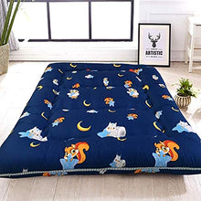 Z&HA Materasso futon, Luna e Stelle Giapponese Piano Materasso Pieghevole Tatami Tappetino Portatile materassino da Campeggio Bambini Sleeping Pad Lounger Divano Letto, Dimensione Doppia,C,150x200cm