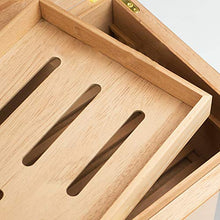 Minmin Cigar Box Grande capacità Legno di Cedro umidificatore grande capacità doppio strato di Grana del legno Piano di vernice alcoholized Car Cigar Box, 345x230x170mm accessori del sigaro