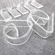 JZZJ 24 Pezzi Clip di Tovaglia Plastica, Fermatovaglia Trasparente Supporto per Morsetti per Festa Picnic
