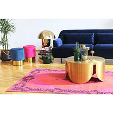 Kare Design Sgabello Cherry Fucsia/Ottone Ø35cm