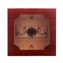 ODDINER Cigar Box di stoccaggio Legno Cigar Box Personalizzata Cedar Verticali di Legno Visibile portasigarette Cigar Box Idratante Tre Strato Trasparente Cigar Humidor