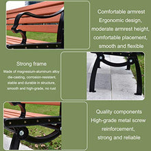 Panchina Da Esterno, Panchina Da Giardino Con Doppio Schienale In Plastica Anticorrosiva Per Balcone In Legno, Mobili Da Giardino, Panchina In Alluminio Pressofuso Per Il Tempo Libero, Per Veranda