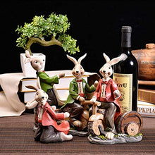 PWZ Semplicità Pratica Della Casa Semplicità Pratica Della Casa, Cartoon Rabbit Semplicità Pratica Della Casa Artigianato Domestico Europeo Creativo Ristorante Armadietto Del Vino Decorazione Ornamen