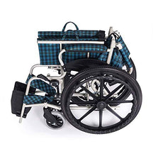 Sedie A Rotelle Semoventi, Manuale di Viaggio di Transito Portatile, Pieghevole in Lega di Alluminio Leggero Scooter per Anziani Disabili con Freno Pneumatico Gonfiabile Carrello per Scooter per Anzi