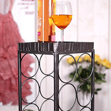 DESIGN PORTA BOTTIGLIE DI VINO "PROVENCE" | grigiore, metallo, 78 cm | per 12 bottiglie