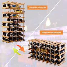 DREAMADE Cantinetta Portabottiglie in Legno Scaffale Porta Vino per 40 Bottiglie per Casa Bar Ristorante 102,5 x 24x 33cm