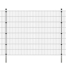 honglianghongshang Barriere e recinzioni Pannelli per recinzioni Pannello di Recinzione 2D Giardino con paletti 2008x1630 mm 16m Argento