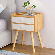 Comodino, Gambe Moderne di Legno del cassetto del Comodino del Comodino dei comodini del Comodino Moderno del sofà for la casa Pratico e Versatile (Color : White, Size : 33 * 29 * 54cm)
