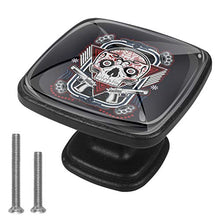 Teschio di Halloween 4 PCS Pomelli per Porta, Pomolo per Mobile, Pomelli per Mobili con Viti, Maniglia per Armadietto, Pomelli per Porta, Pomelli per Cassetti per Porta, Armadio, Cassetto e Credenza