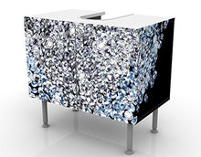 Apalis Design Vanity Diamond Heart 60 x 55 x 35 cm, Piccolo, 60 cm di Larghezza, Regolabile, lavabo, mobiletto da Bagno, Base per Bagno, Stretto, Piatto