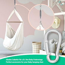 everlar® moschettone doppio pacco I 8mm M, 200kg I Attacco sicuro e facile di sedie appese, amache, altalene, sacchi da box, tende da sole, altalene d'amore, etc.