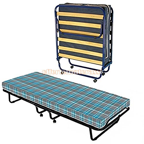 Brandina pieghevole robusta con materasso h.10 cm incluso (SPEDIZIONE IMMEDIATA)