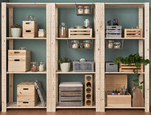 Zeller 13565 Portabottiglie di Vino, Tela, Beige, 13.5x12.5x53 cm