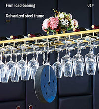 LJFJJ Porta Bottiglie da Vino Sospeso Decorazione in Ferro battuto Porta Calice Altezza e Larghezza Regolabili Memoria di Massa per Calice, Bottiglia di Vino Rosso 60/80/100/120 cm