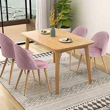 CLIPOP - Set di 2 sedie da pranzo in velluto, imbottite, con schienale e gambe in metallo, sedie da salotto per sala da pranzo, soggiorno, camera da letto e ufficio