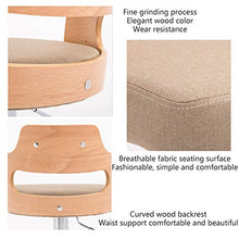 Ljings - Sgabello girevole regolabile, sedia da banco per pub, sedia imbottita con schienale medio, per sedili ergonomici, da cucina, da pranzo, colore: blu