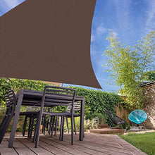 Relaxdays, Marrone Tenda a Vela Triangolare, Idrorepellente, Anti UV, Corde di Supporto, Terrazza e Giardino, 4x4x4 m, 4 x 4 x 4 m