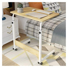 delle Famiglie di Sollevamento Regolabile Comodino Laptop Desk con Pulegge Mobile Comodino di Alta qualità Notebook Stand Tavolo Vassoio Scrivania Portatile FF (Color : A 80x50cm)