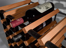 RAXI Portabottiglie da Vino Classic W110 in Legno di faggio e Acciaio – Idea da Regalo