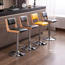 Sgabelli da Bar Sedia Stazione sgabello ad altezza regolabile, con schienale quadrato e base cromata, sedie a barre Sgabelli da banco retrò girevole moderno regolabile per cucina da cucina sala da pra
