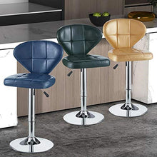 W-J-S Sgabelli da Bar da Pub Sgabelli da Bar Alti Girevoli Regolabili in Altezza di Alta qualità con Poggiapiedi Sgabelli da Bar Funiture Sedia da Bar in Morbida Pelle PU(Color:d'oro)