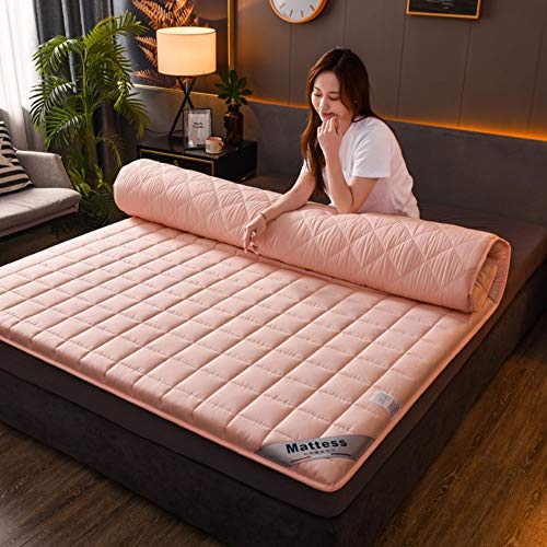 LXSHMF - Materasso futon giapponese, multi-tasto, tatami, trapuntato, trapuntato, trapuntato, quattro stagioni, disponibile, rosa, 180x200cm(71x79inch)