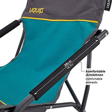 Uquip Sandy XL - Sedia a Sdraio Pieghevole con Schienale Alto, con Braccioli, carico Max di 120 kg
