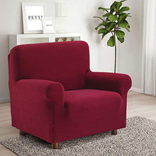 PETTI Artigiani Italiani Copridivano Elasticizzato e Copripoltrona Disponibile per Poltrone, 2,3 e 4 100%, Made in Italy Bordeaux, 2 Posti (120 a 160 cm)