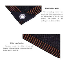 HTL - Rete per ombreggiatura nera resistente, 12 pin, tasso di ombreggiatura 95%, panno spesso usato per la protezione solare per balcone, cortile, auto, nero, 3 m x 4 m