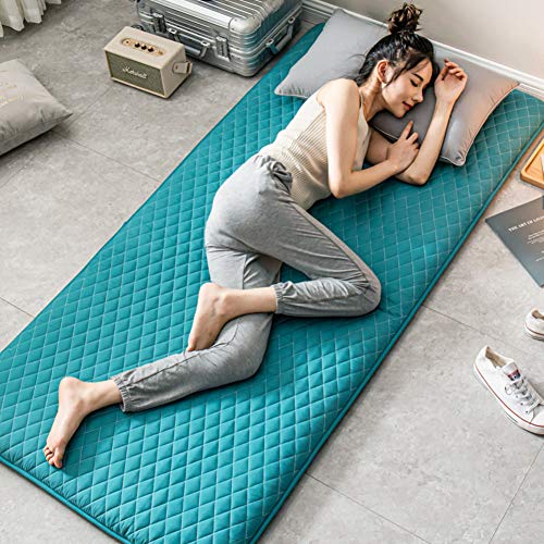 JR%L Non-Slip Trapuntato Materassino, Tinta Unita Giapponese da Terra Futon 100% Cotone Rotolo di Letto Coprimaterasso di Tatami Dormire Mat-a 120x200cm