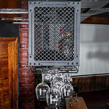 Leifeng Tower Classico Wine Rack Materiale Ferro battuto, Bar Bar Rack, Hanging Wine Rack, cremagliera del Vino, Supporto Calice, Holder Cup (Color : Black)