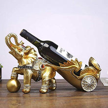 LHQ-HQ Decorazioni Arte Artigianato Wine Rack Elefante Carrello Wine Rack Regali Ornamenti Bottiglia cremagliera 4