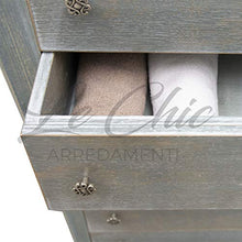 Shop Chic Cassettiera Vania in rovere massiccio finitura lavagna