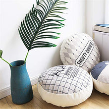 Super Elastico Cuscini Da Pavimento Rotondi, Creativo Accento Cuscino Poliestere Riempimento Cuscino Ripieno Bolster Back Cushion Per Divano Car Office 2 Pcs,4#