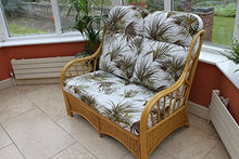 Garden Market Place Sorrento Cane-Divano a 2 posti, in Tessuto con Palme, 119 X 80 X99