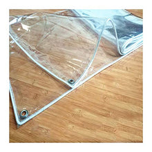 YJFENG Telo Trasparente da 0,3 Mm, Copertura in Plastica in PVC Resistente, A Prova di Vento A Prova di Polvere con Occhiello in Metallo per Tende da Balcone, Pergola (Color : Chiaro, Size : 3X3M)
