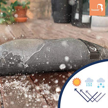 Baser Sacchi di Sabbia rettilineo e riempibili: Peso per ombrelloni, Trampolino, Peso ombrelloni decentrati, stendibiancheria, Alternativa alle Peso Ombrellone da Giardino (Grigio Scuro, 4 x 25 kg)