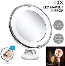 Specchio da vanità Portatile con luci 10x LED LED Beauty Beauty Beauty 360 Gradi Rotazione