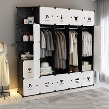 Armadietto portaoggetti ideale per armadio a cubo, portatile, modulare, per risparmiare spazio, rollsnownow, plastica, 183x47x183cm
