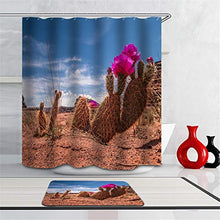 LIYAN Combinazione Bagno. Immagini Chiare E Colori Vivaci Rendono Il Tuo Bagno Pieno di Vita. Accessori da Bagno. Piante del Deserto. Cactus.