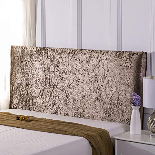 Copritestata Letto Matrimoniale Bianco/Nero Elastica Copertura Per Testiera Per Letto, Copritestiera Letto, Antipolvere Protezione Copertura Cotone Addensare Antigraffio Cuscino,A-180X75CM