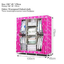 Yuan Ou Armadio Oxford Cloth Armadio Pieghevole Tessuto Giocattoli Stoccaggio Mobile Camera 130 * 45 * 170cm 5