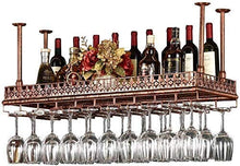 FGDSA Portabottiglie da Vino retrò in Metallo ripiano in Ferro ripiano in Bar Loft a soffitto a Parete Appeso Vino Champagne Storage (Dimensioni: 80 * 35 cm)